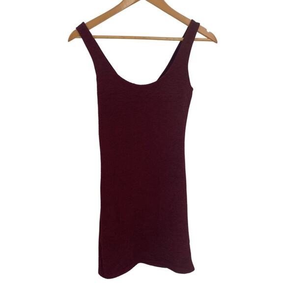 Wine sleeveless bodycon dress size medium - Picture 1 of 7